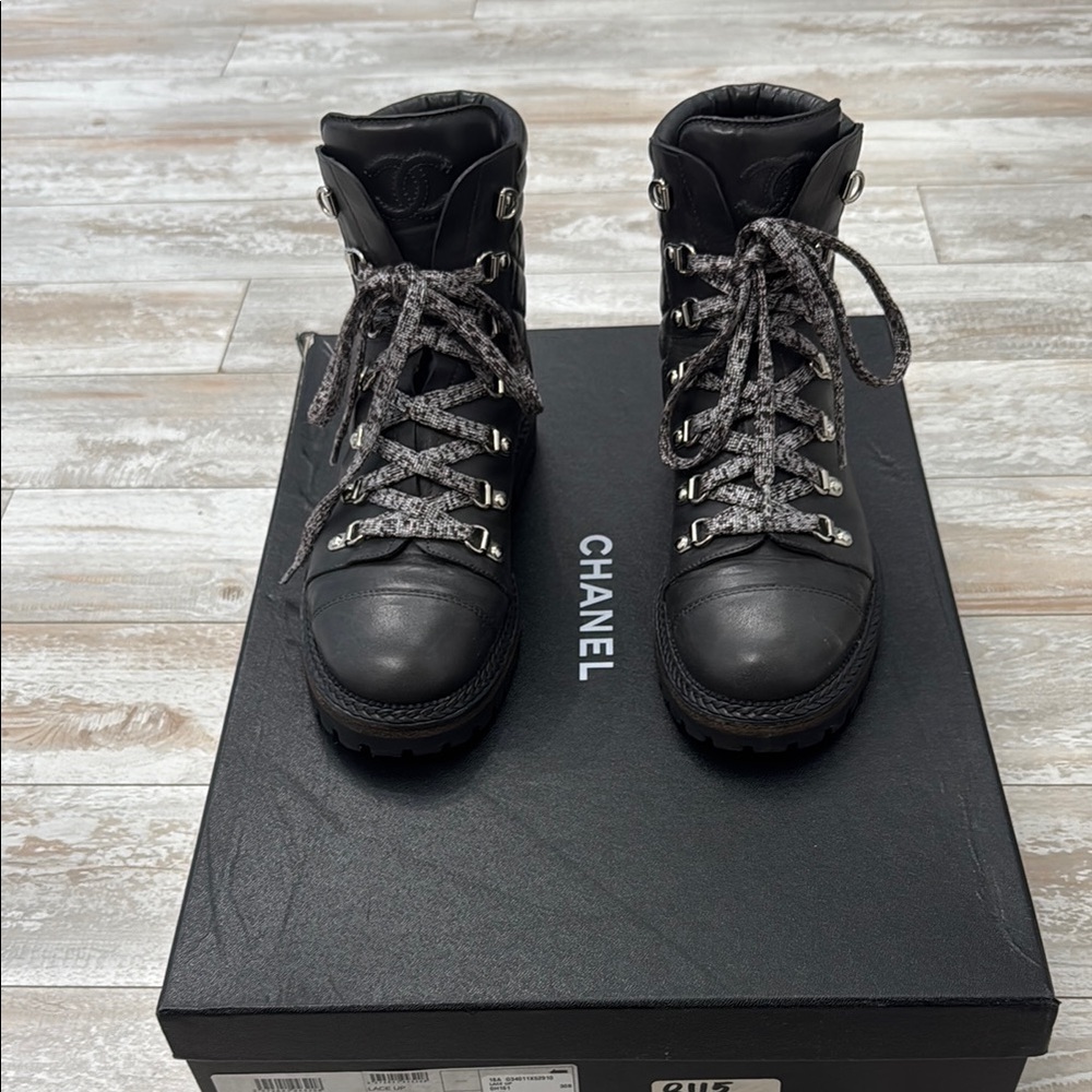 Chanel Black Women's combat boots